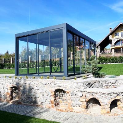 Rotating slats pergola