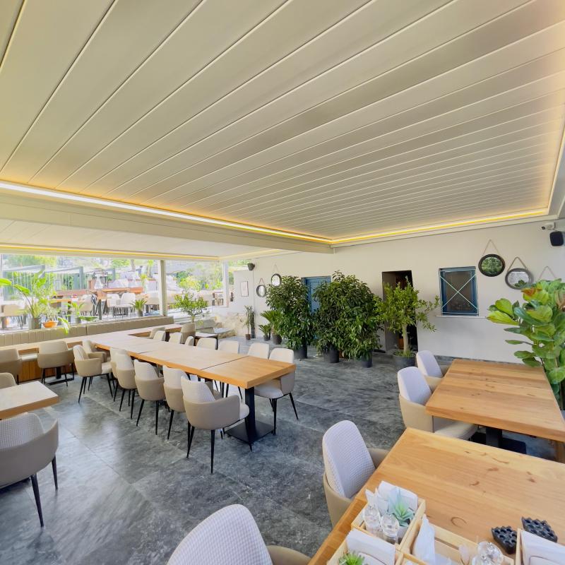 Restoranlar için modern alüminyum yapılar